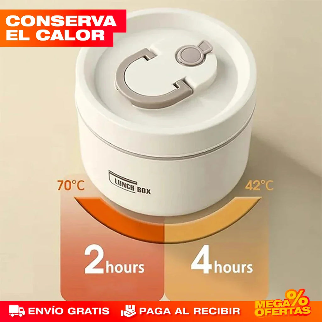 [OFERTA] Portacomidas y Lonchera Térmica - Set x4 🔥