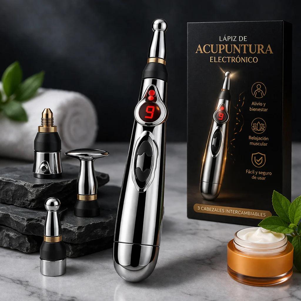 Alivio Instantáneo Sin Agujas - Lapiz Acupuntura - 3 en 1 ⚡️