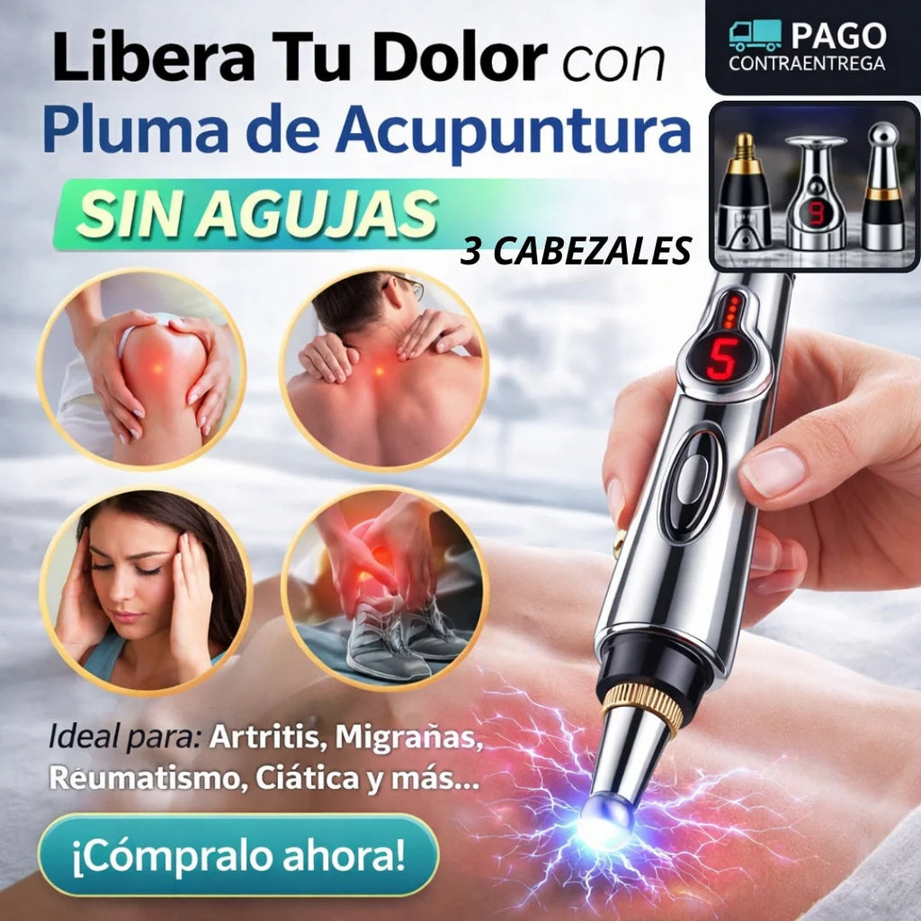 Alivio Instantáneo Sin Agujas - Lapiz Acupuntura - 3 en 1 ⚡️