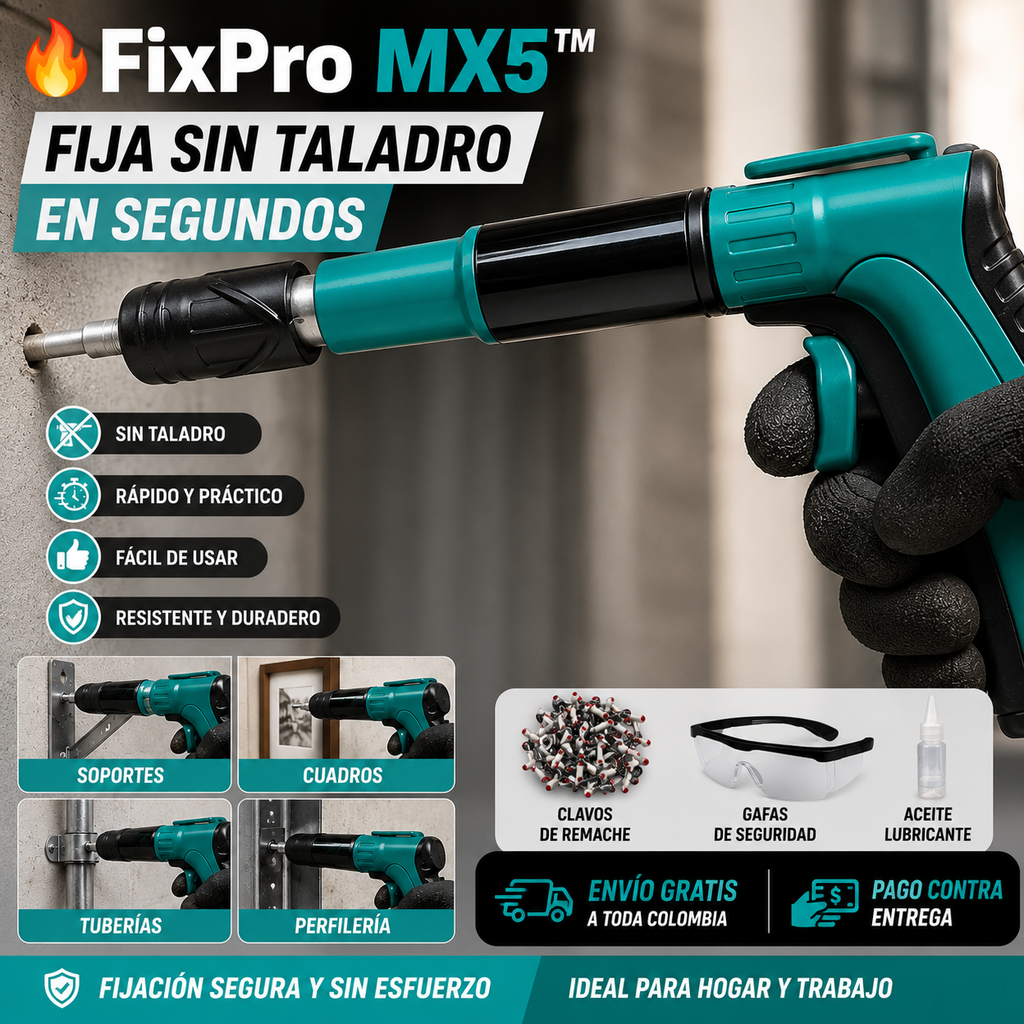 🔥 FixPro MX5™ | Fija Sin Taladro en Segundos