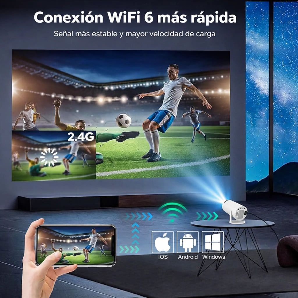 CineMax Proyector 2 en 1 – Cine y Juegos en Casa